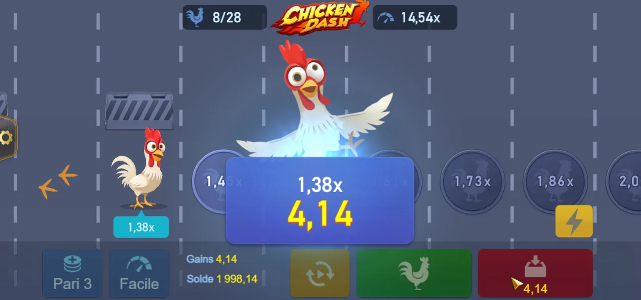 Chicken Dash Jeu