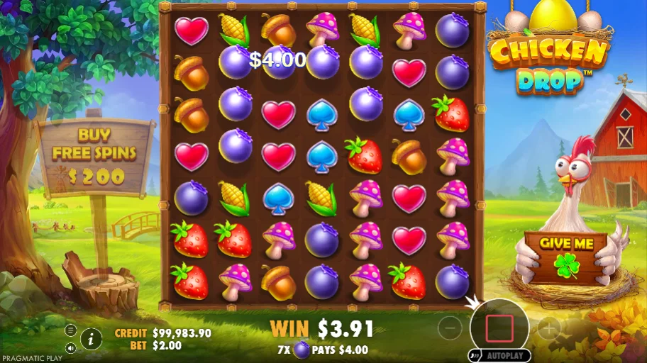 Chicken Drop Demo Jeu