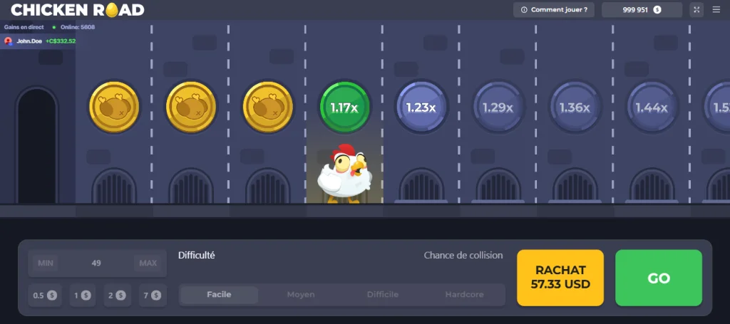 Chicken Road Jeu