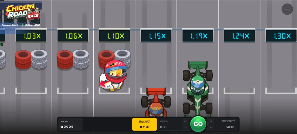 Chicken Road Race Demo Jeu