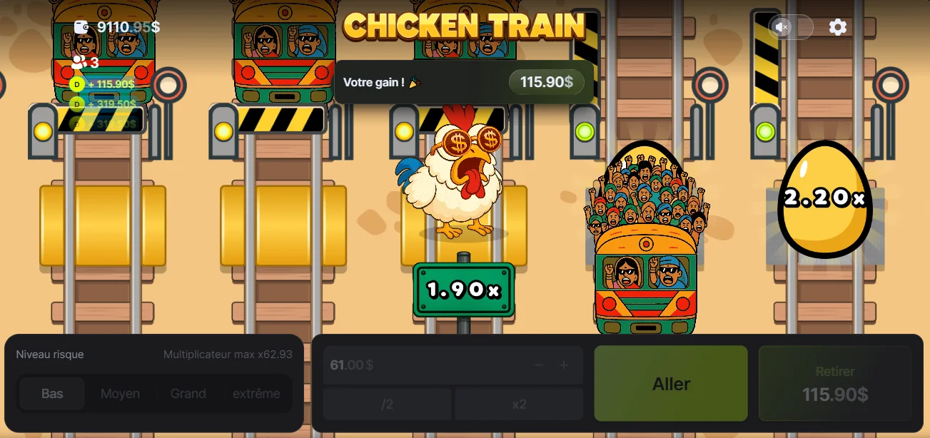 Chicken Train Jeu Demo