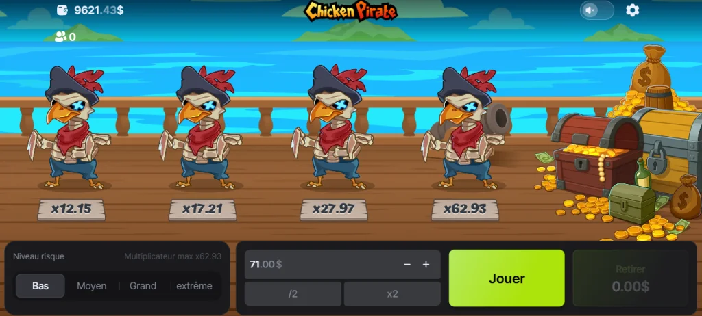 Demo Jeu Chicken Pirate