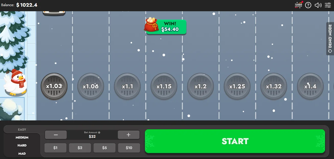 Demo Jeu Chicken Route