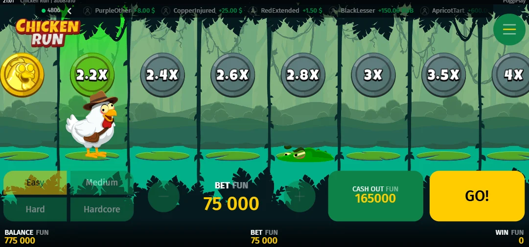 Demo Jeu Chicken Run