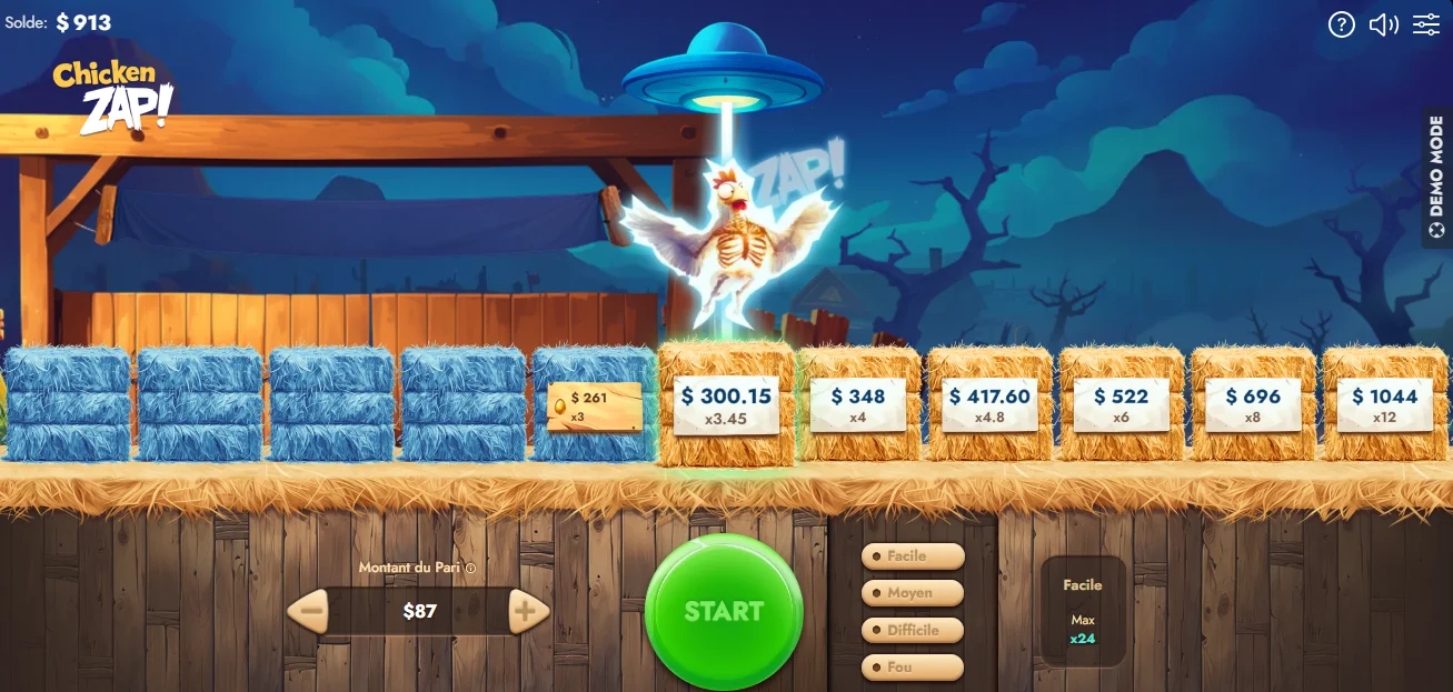 Demo Jeu Chicken Zap