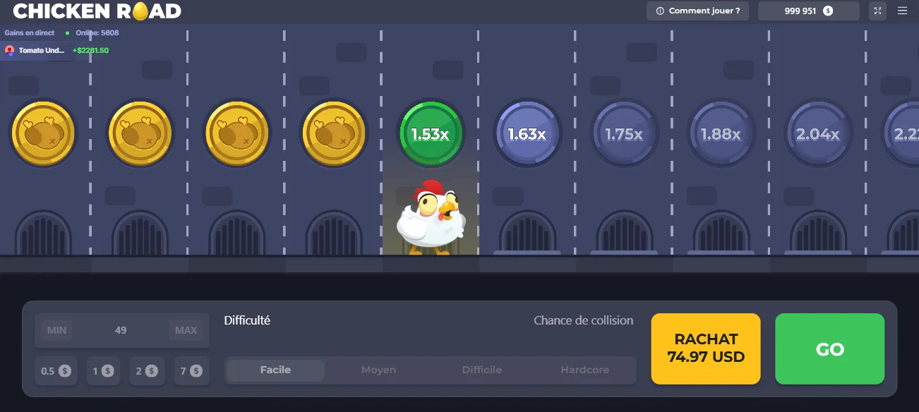 Jeu Chicken Road