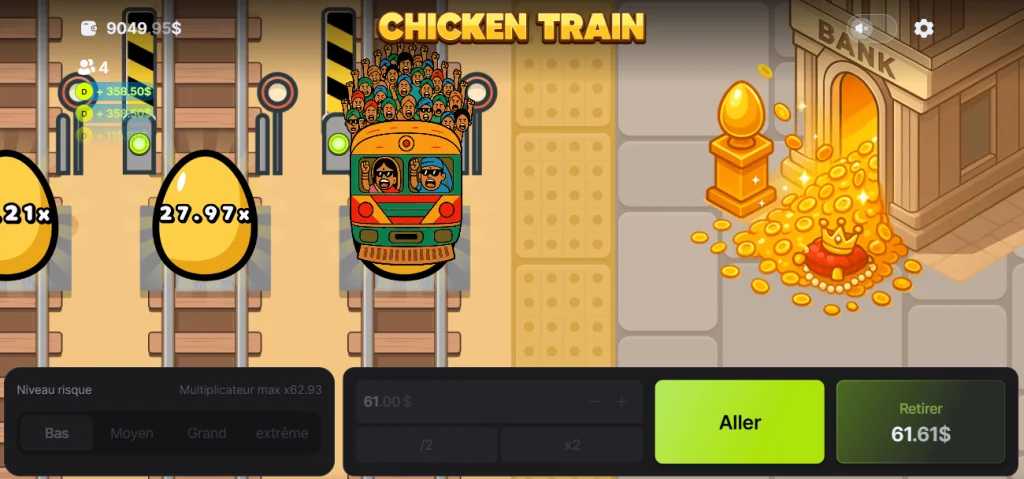 Jeu Demo Chicken Train